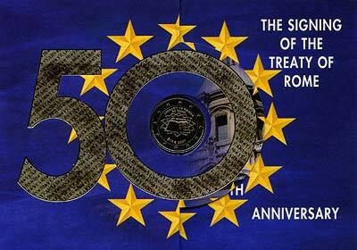 2007 Ireland Euro Coin Set - Treaty of Rome. 9 Coins. Uncirculated.