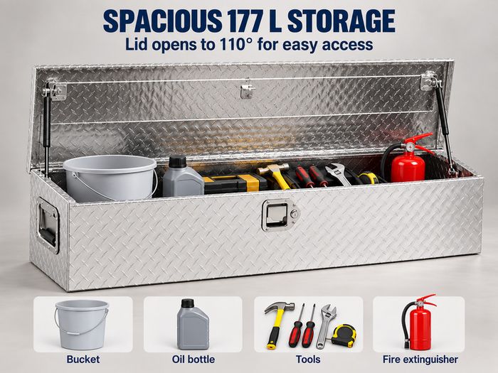 Heavy Duty Aluminium Truck Bed Tool Box