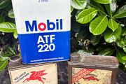 Vintage Mobil and Mobiloil Tins