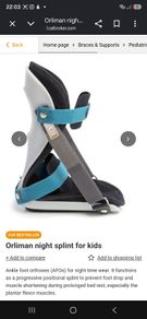 ORLIMAN Kids Night brace