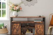 New TV Display Unit With Sliding Barn Doors - FREE P&amp;P