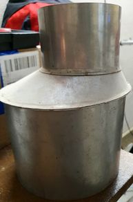 8" to 5" Stainless Steel Offset / Stove Flue Adapter (Never Used)