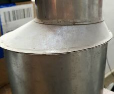 8" to 5" Stainless Steel Offset / Stove Flue Adapter (Never Used)