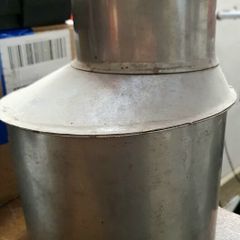 8" to 5" Stainless Steel Offset / Stove Flue Adapter (Never Used)