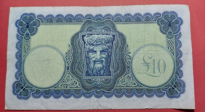 Irish 1974 Lavery Ten pound  banknote in  fine condition