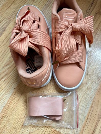 Laced trainers