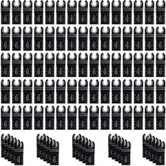 50 Pcs Multi Tool Blades, Multitool Blades for Wood & Metal, Oscillating Multitool Quick Release Saw Blades Compatible with Bosch, DeWalt, Makita, Dremel and more