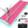 Inflatable Tumble Track Gymnastic Mat 6.6ft 10ft 13ft 16ft 4/8 Inch Thickness Mats with Air Pump for Gym/Yoga/Dance/Water Fun Image 2