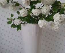 Large Belleek White Vase