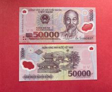 Vietnam  50,000 Dong  2020  ( Uncirculated ) Pick 121npolymer / Plastic.
