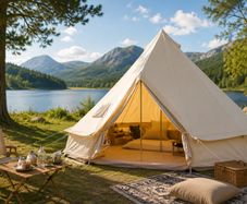 3m Bell Tent Yurt for 4 People Glamping Tent