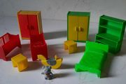 Vintage Dolls House Bedroom Furniture