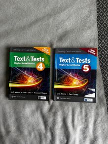 Text & tests book 4 and 5 ( leaving certificate 2 piece set )