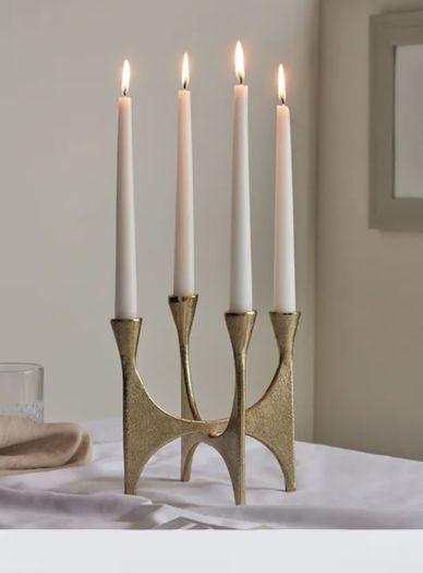 Gold Metal Candlestick
