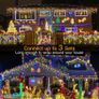 Christmas Icicle Lights Outdoor - Christmas Tree Light Decorations 7.5M 306 LED String Fairy Light Mains Powered Warm White 11 Modes Multicolour Waterproof with Remote Timer for Outside Window (FREE POSTAGE) Image 2