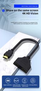 HDMI-Compatible Cable Splitter 1080P 2 Dual Port Y Splitter 1 In 2 Out Cable Adapter For Lcd Tv Box Ps3 Hdmi-Compatible Splitter