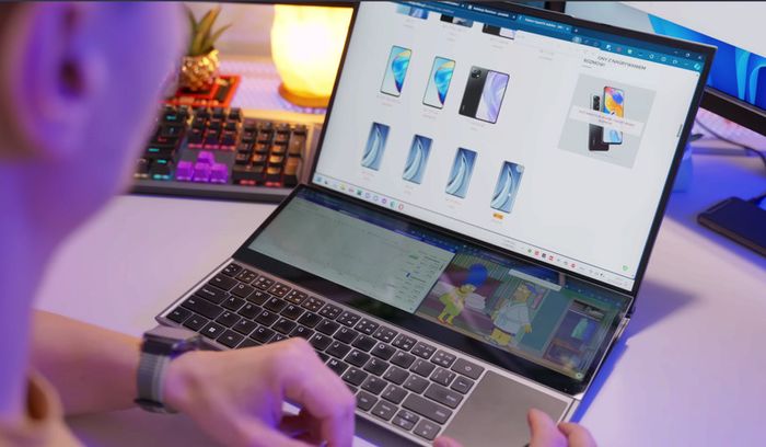 Productivity Laptop 2 Screens (16" + 14" 4K Touch) | Desktop Replacement | 10th Gen i7 | 32GB RAM | 1TB SSD