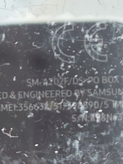 Samsung Galaxy A20e, Model SM-A202F, not powering on, for parts or repair, excellent cosmetic condition