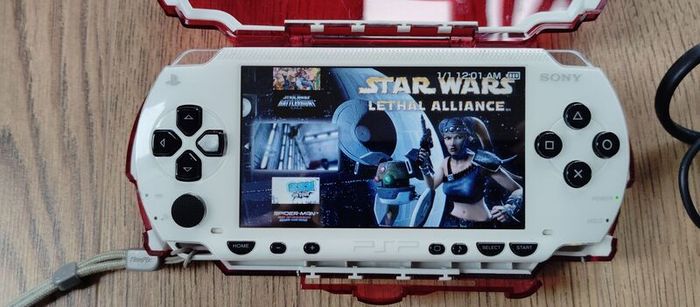 Psp Modded White 64gb Original Charger Original Battery