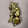 Antique brass imp door knocker ( Cornish pixie) Image 3