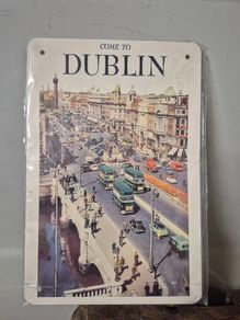 Dublin Metal Tin Sign