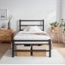 Single Bed Frame, 3ft All Metal Slats Support Platform Bed Frame Image 7