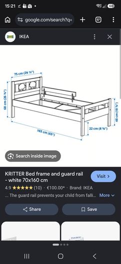 ikea kids bed, good condition