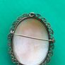 victorian hand carved cameo brooch Image 3