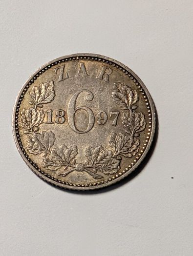 SA Silver Sixpence 1897