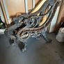 Antique Bench ends. Image 4