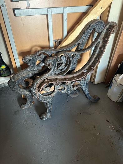 Antique Bench ends.
