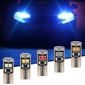 10PCS T10 W5W 3030 6smd Super Bright LED Car Parking Lights WY5W Auto Wedge Turn Side Bulbs Canbus No Error