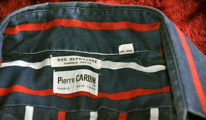 Vintage Pierre Cardin Men's Cotton Lightweight Shirt with Marina theme