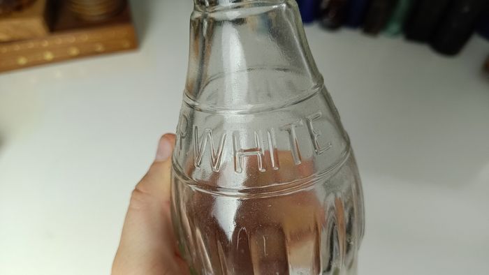 451 - Vintage R White Collectible Decorative Bottle