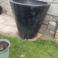 large plastic plant pot
