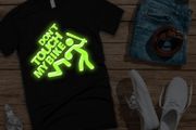 Don't touch my Bike t-shirt glow in the dark t-shirt biker t-shirt glowing logo