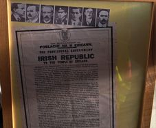 Irish proclamation framed