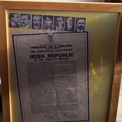 Irish proclamation framed