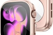 [2 in 1] Waterproof Case for Apple Watch Series 11/10 42mm Screen Protector,360 Protective PC Cover Tempered Glass,Front &amp; Back Bumper for iPhone Watch 42mm