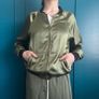 Khaki green bomber jacket. Size M Image 9