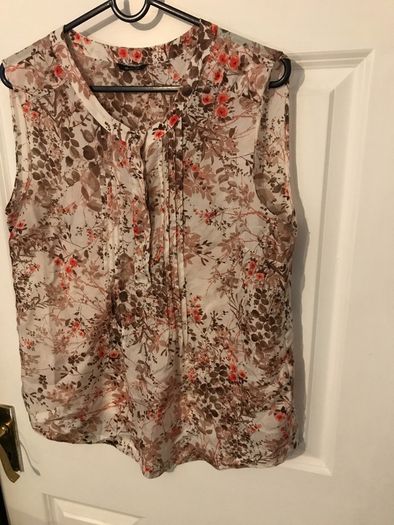 massimo dutti 100% mulberry silk top