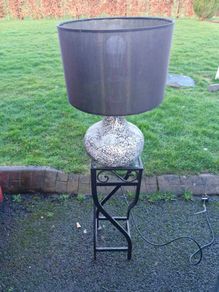 lamp and Cast iron stand