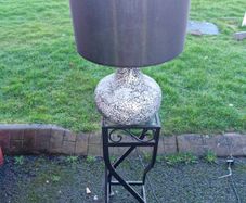 lamp and Cast iron stand