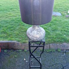 lamp and Cast iron stand