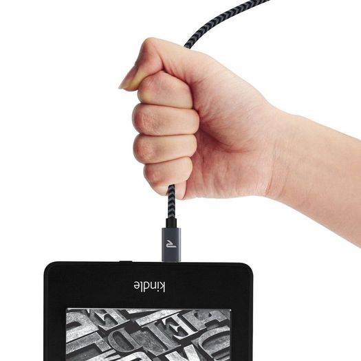RAMPOW 2M Micro USB Fast Charging QC 3.0/2.0 & Data Sync Nylon Braided Cable (Brand New/Warranty)