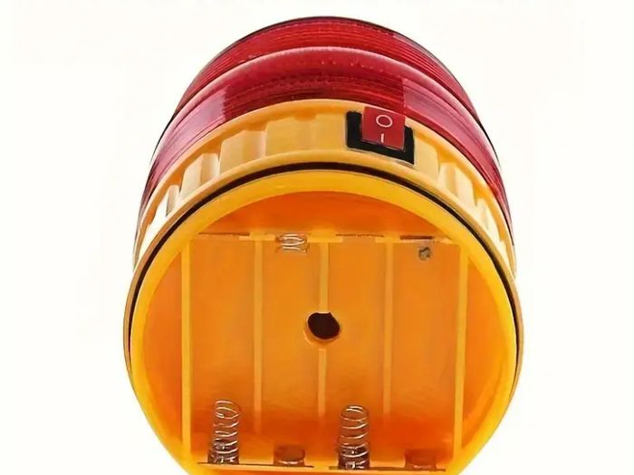 red yellow LED light, battery-powered magnetic safety light,