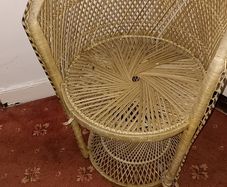 Vintage Rattan Tub Chair