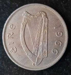 Ireland 1966 Half Crown Coin