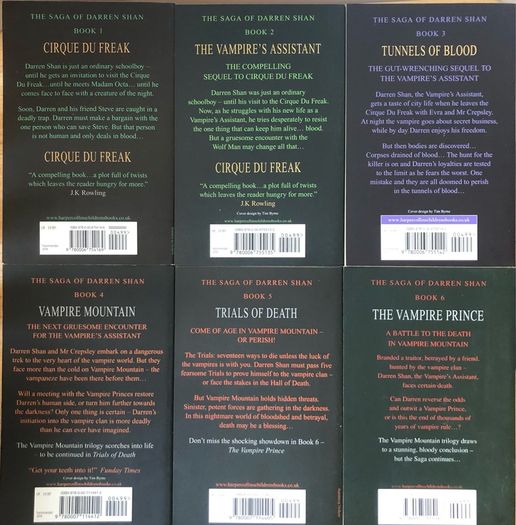 The Saga of Darren Shan - volumes 1-6