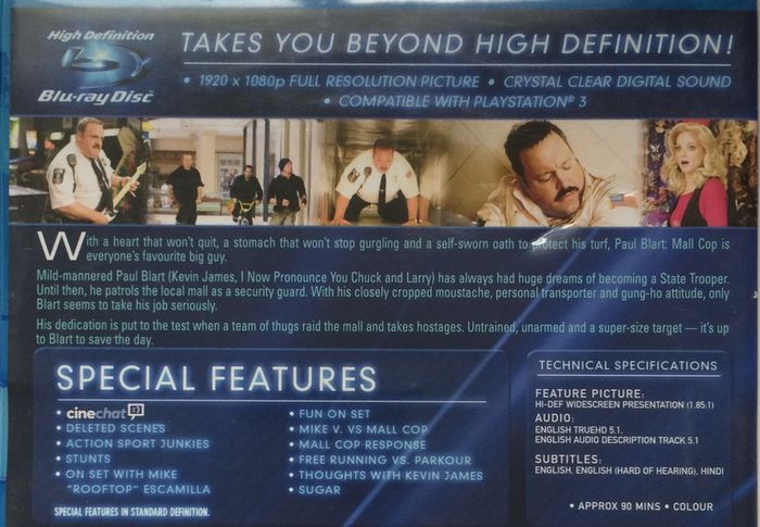 Paul Blart: Mall Cop [2009] Kevin James [Blu-ray Movie]